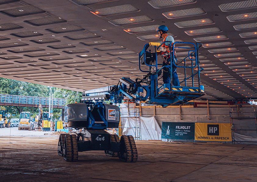 Im Einsatz für Hamburgs neue Sternbrücke