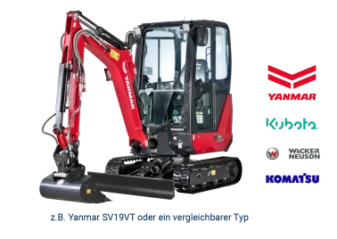Minibagger 1,2 - 2,0 t