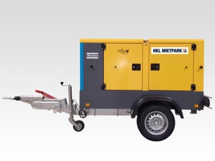 Atlas Copco QAS40 TN Stromerzeuger auf Fahrwerk