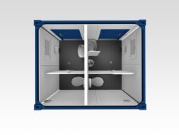 Sanitärcontainer 3 m WC Damen/Herren