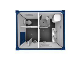 Sanitärcontainer 3 m WC/Dusche