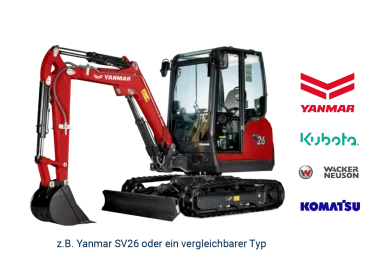 Minibagger 2,1 - 3,0 t