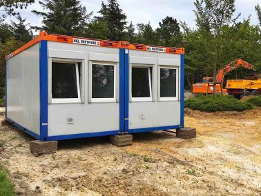 Doppelanlage 6 m mit WC, Windfang, Kleinküche