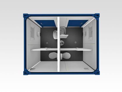 Sanitärcontainer 3 m WC Damen/Herren