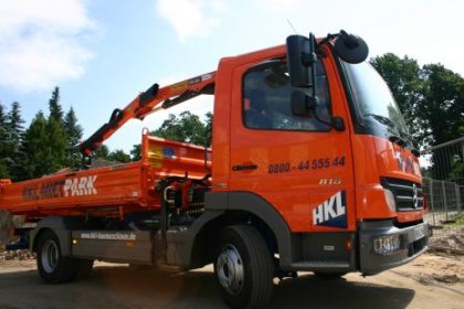 Mercedes-Benz Atego 818K LKW Kipper mit Ladekran