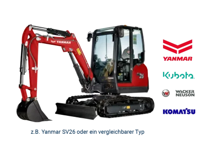Minibagger 2,1 - 3,0 t