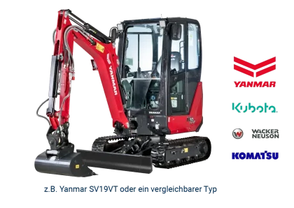 Minibagger 1,2 - 2,0 t