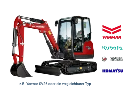 Minibagger 2,1 - 3,0 t