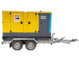 Atlas Copco QAS 80 Stromerzeuger auf Fahrwerk