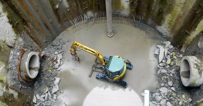 Maschinen von HKL helfen bei der Erneuerung des Emscher-Abwassersystems.