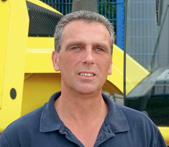 Peter Pinetzki ist seit 2010 Betriebsleiter im HKL Center Rüdersdorf. Angefangen hat er 2007 als Mietdisponent.