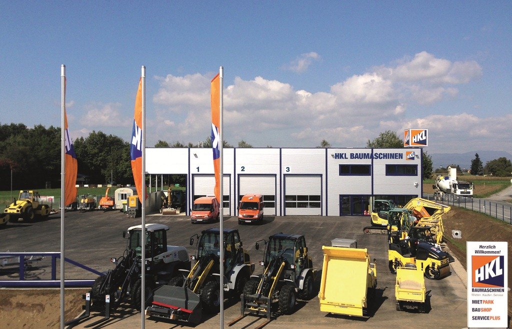 Im HKL Center Graz finden Kunden Qualitätsprodukte führender Baumaschinen-Hersteller samt Zubehör.