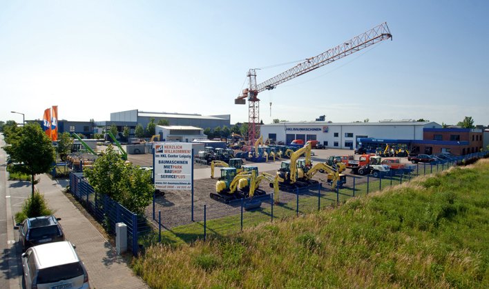 Das HKL Center in Leipzig stellt die modernen Maschinen für das Bauprojekt.